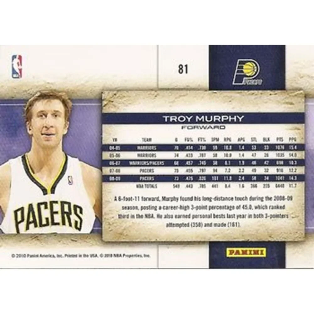 2009 Studio Basketball Card - #81 Troy Murphy